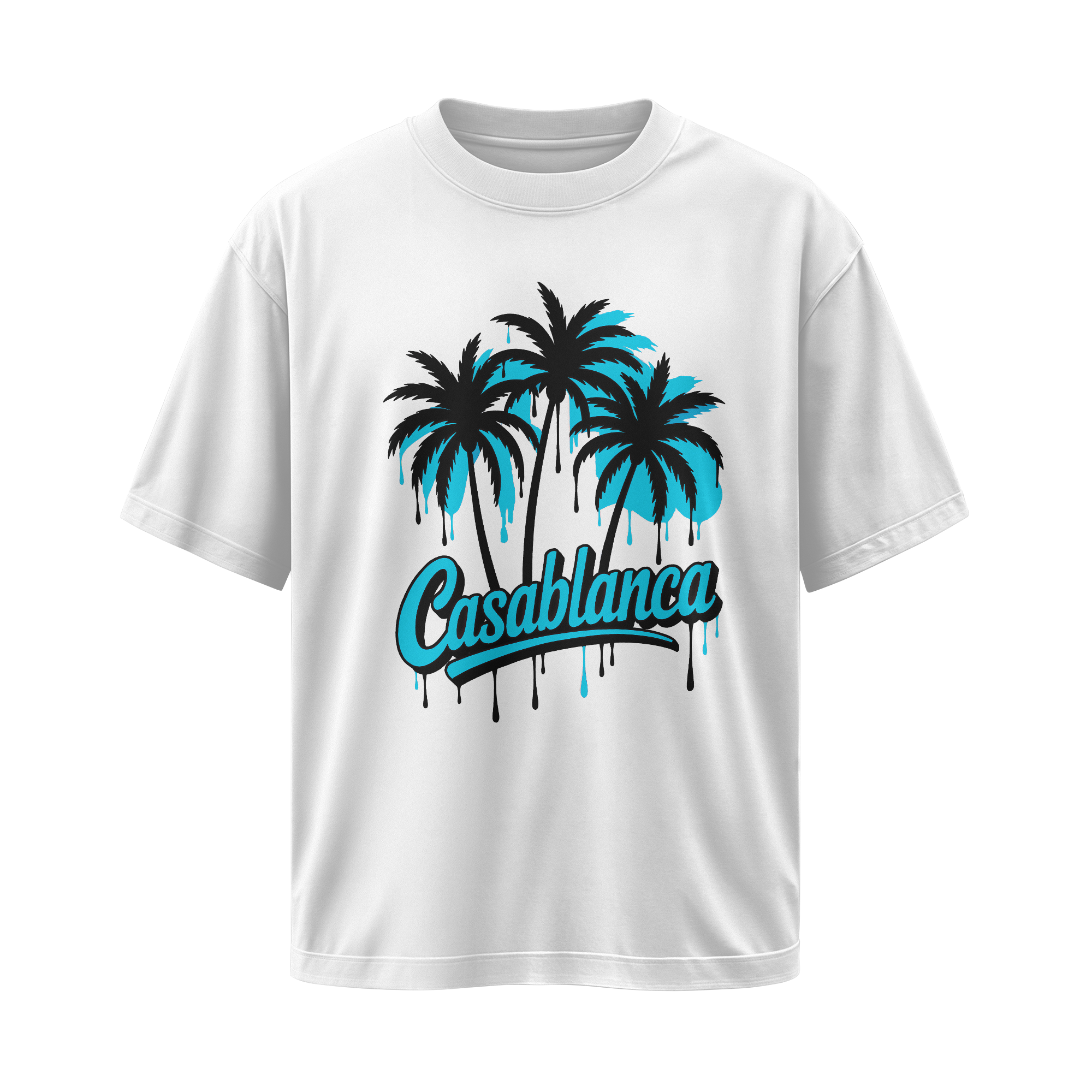 Casablanca Palm Drip Oversize T-Shirt