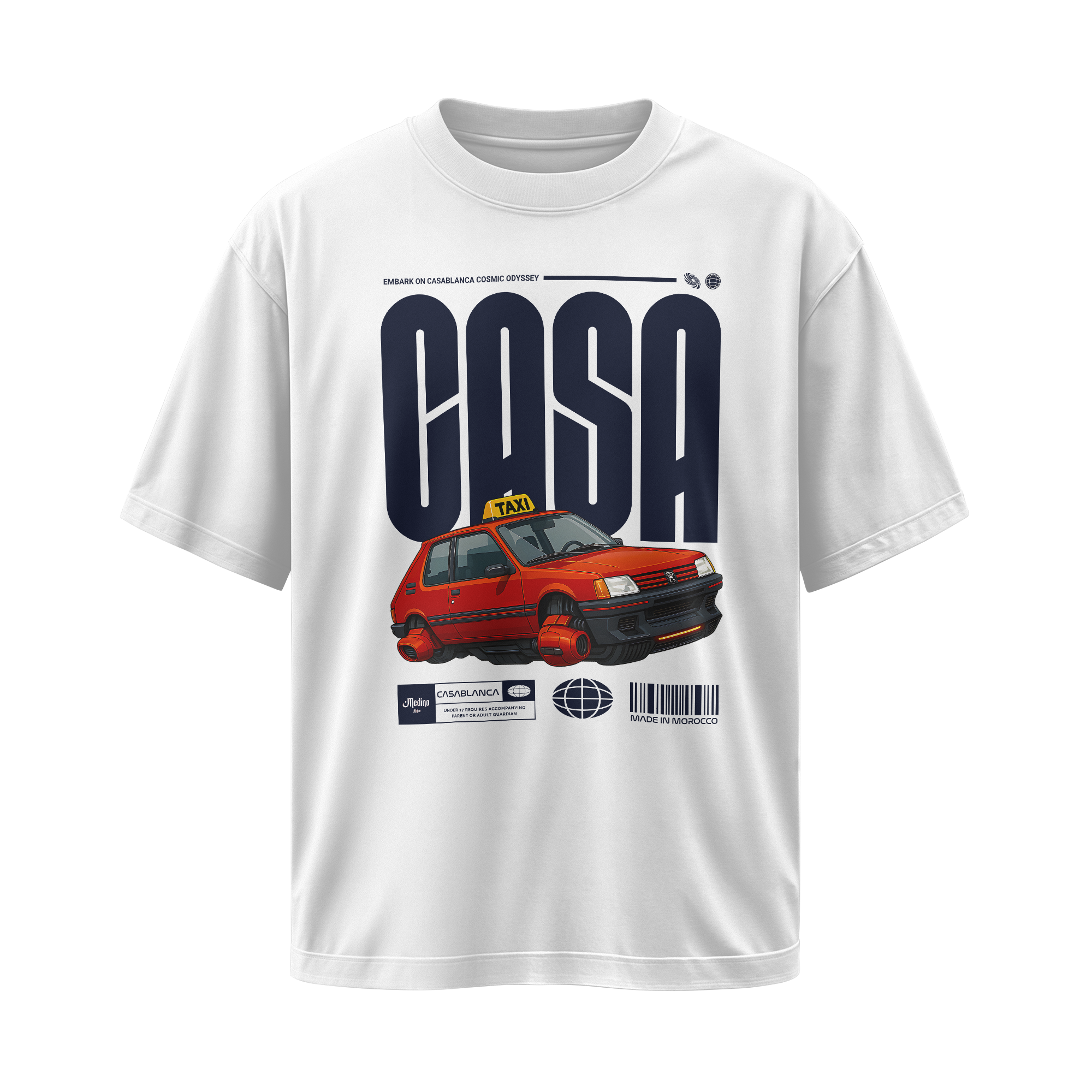 Casablanca Taxi Oversize T-Shirt
